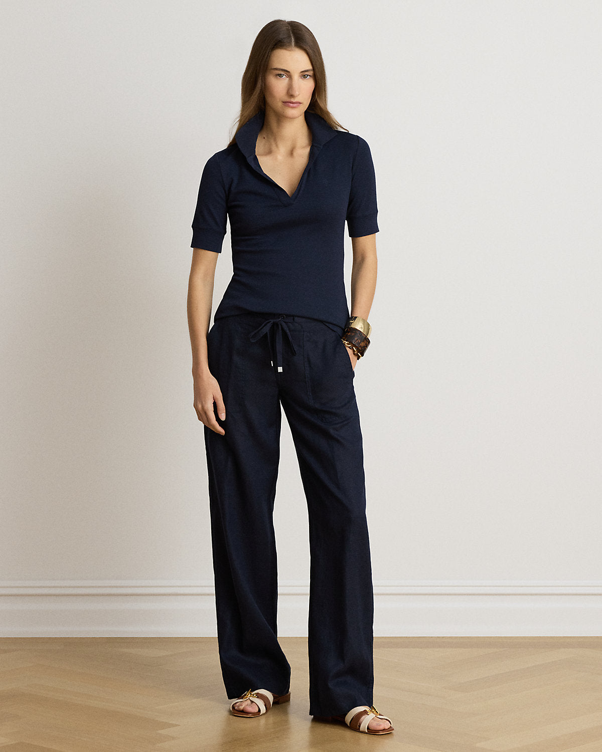 Linen Wide-Leg Pant