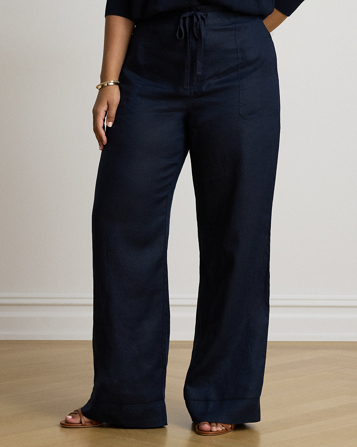 Linen Wide-Leg Pant