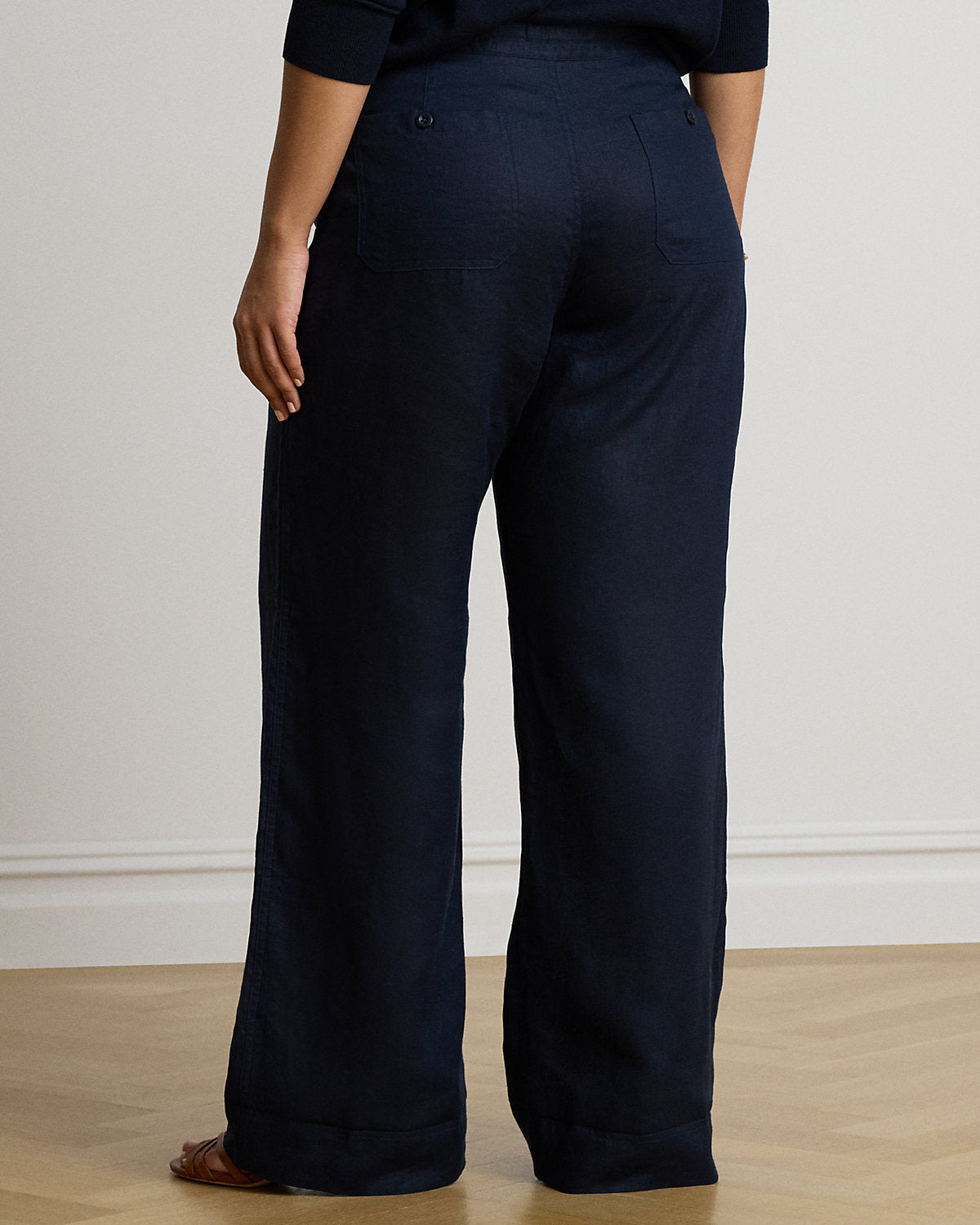 Linen Wide-Leg Pant