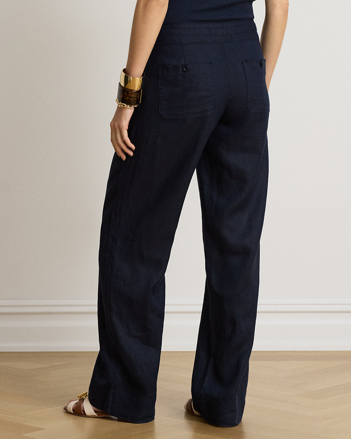 Linen Wide-Leg Pant