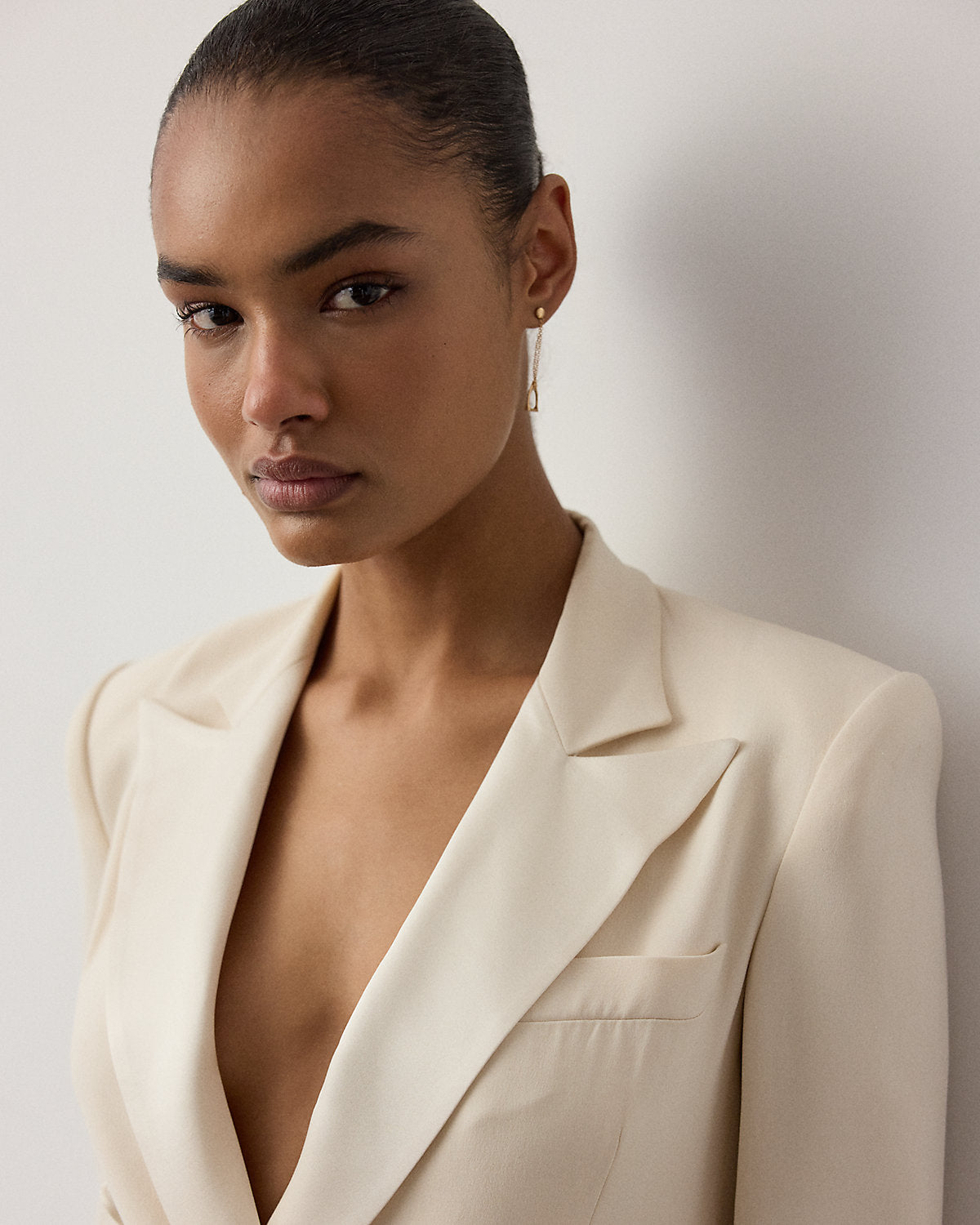 Kristian Silk Tuxedo Dress