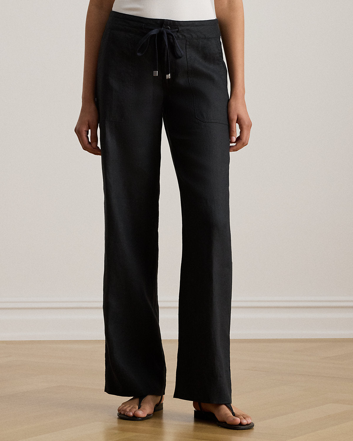 Linen Wide-Leg Pant