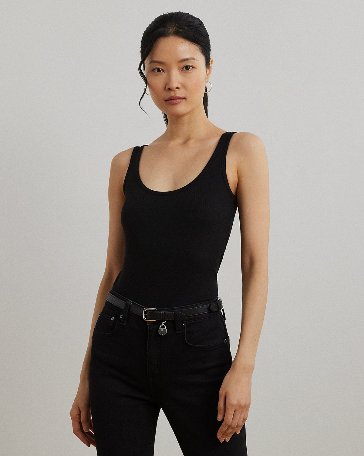 Stretch Cotton Tank Top