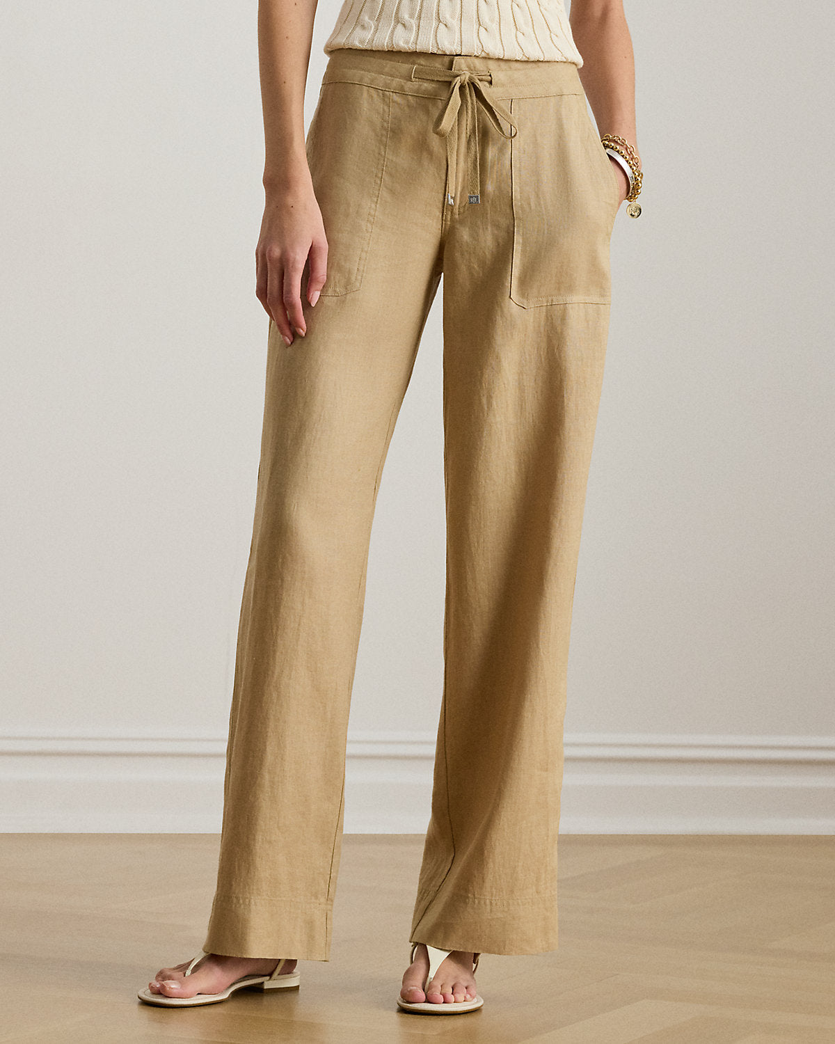 Linen Wide-Leg Pant