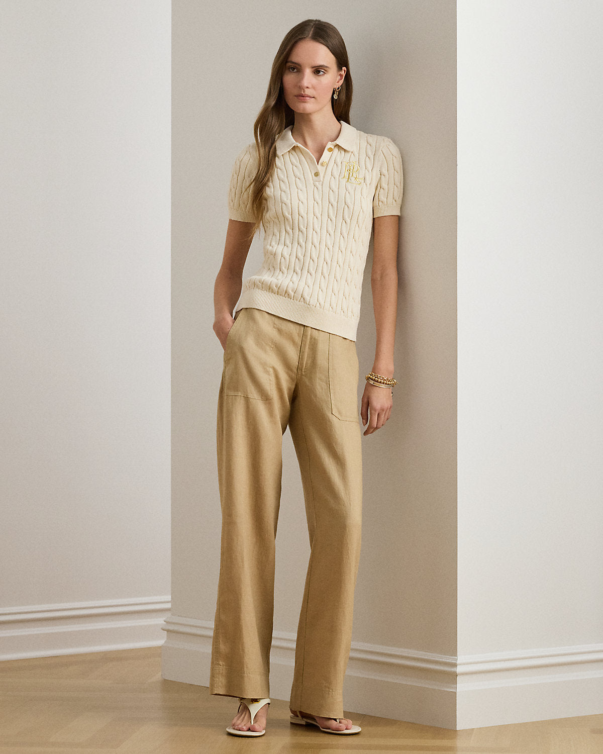 Linen Wide-Leg Pant