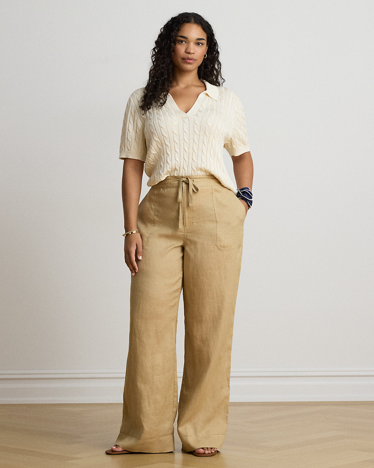 Linen Wide-Leg Pant