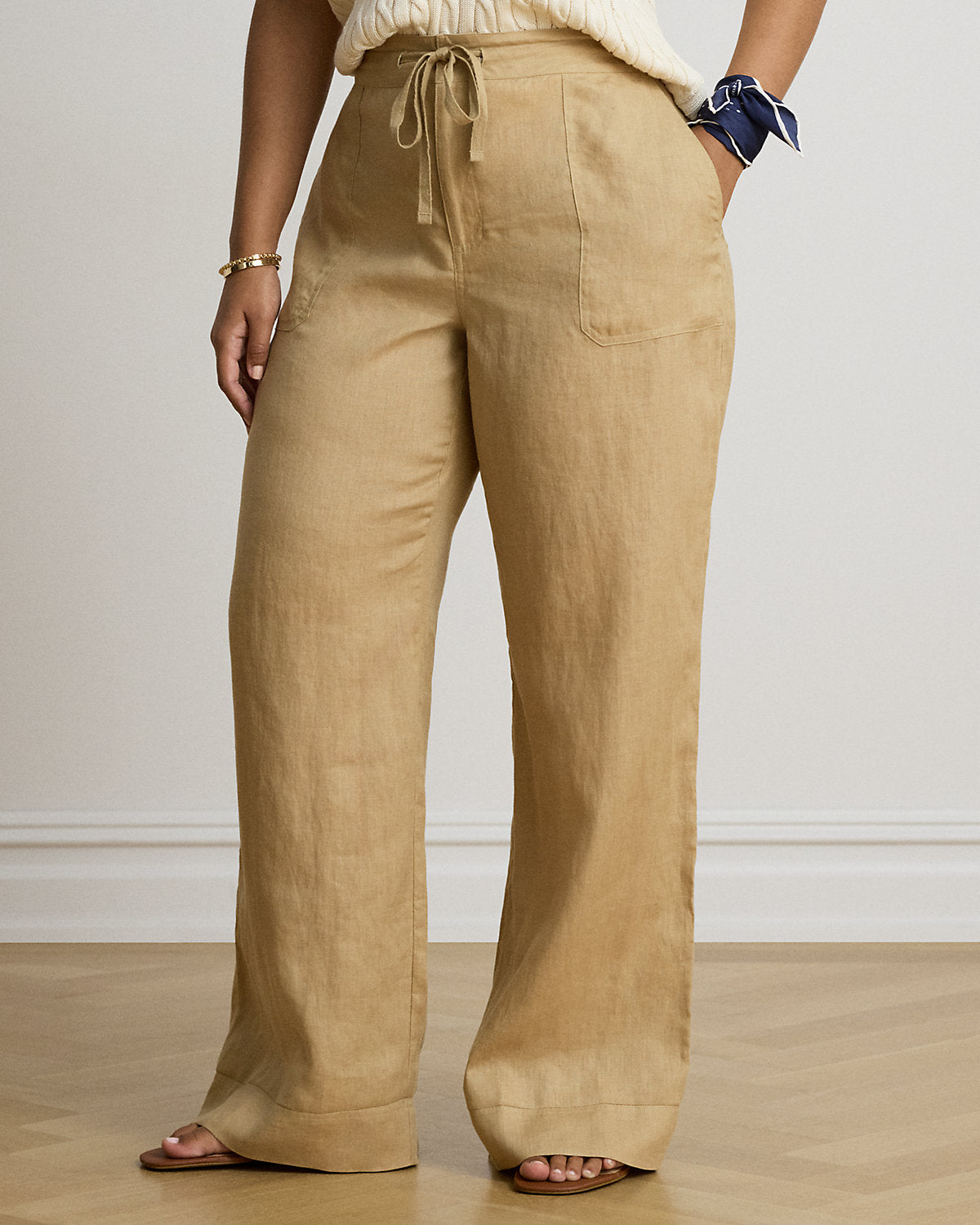 Linen Wide-Leg Pant
