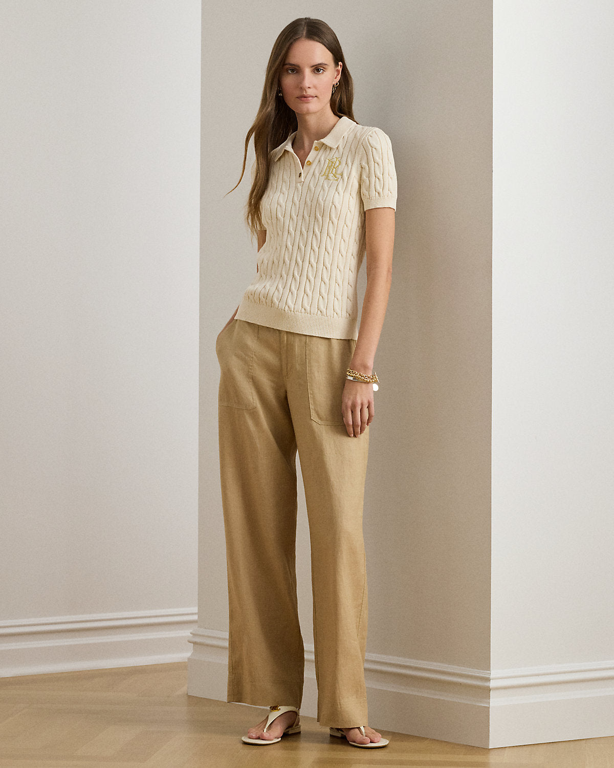 Linen Wide-Leg Pant