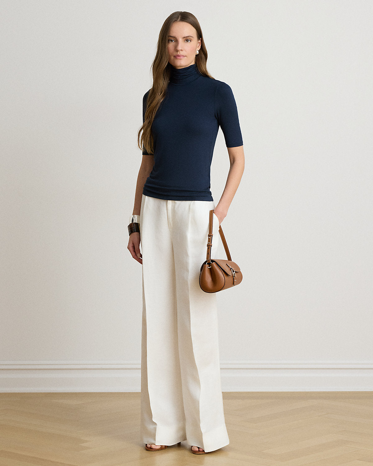 Stretch Jersey Turtleneck