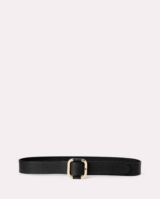 Slide-Buckle Leather Belt
