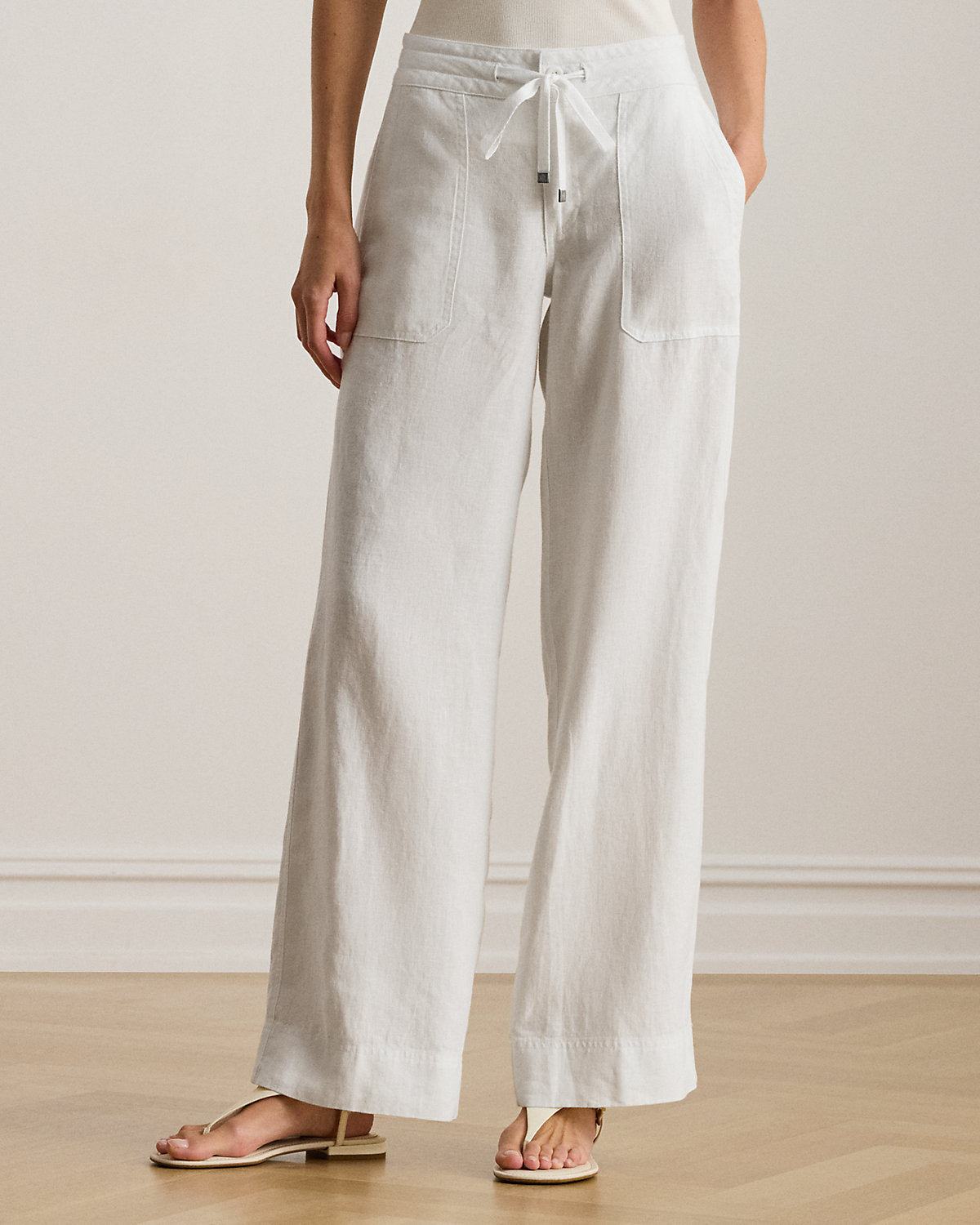 Linen Wide-Leg Pant