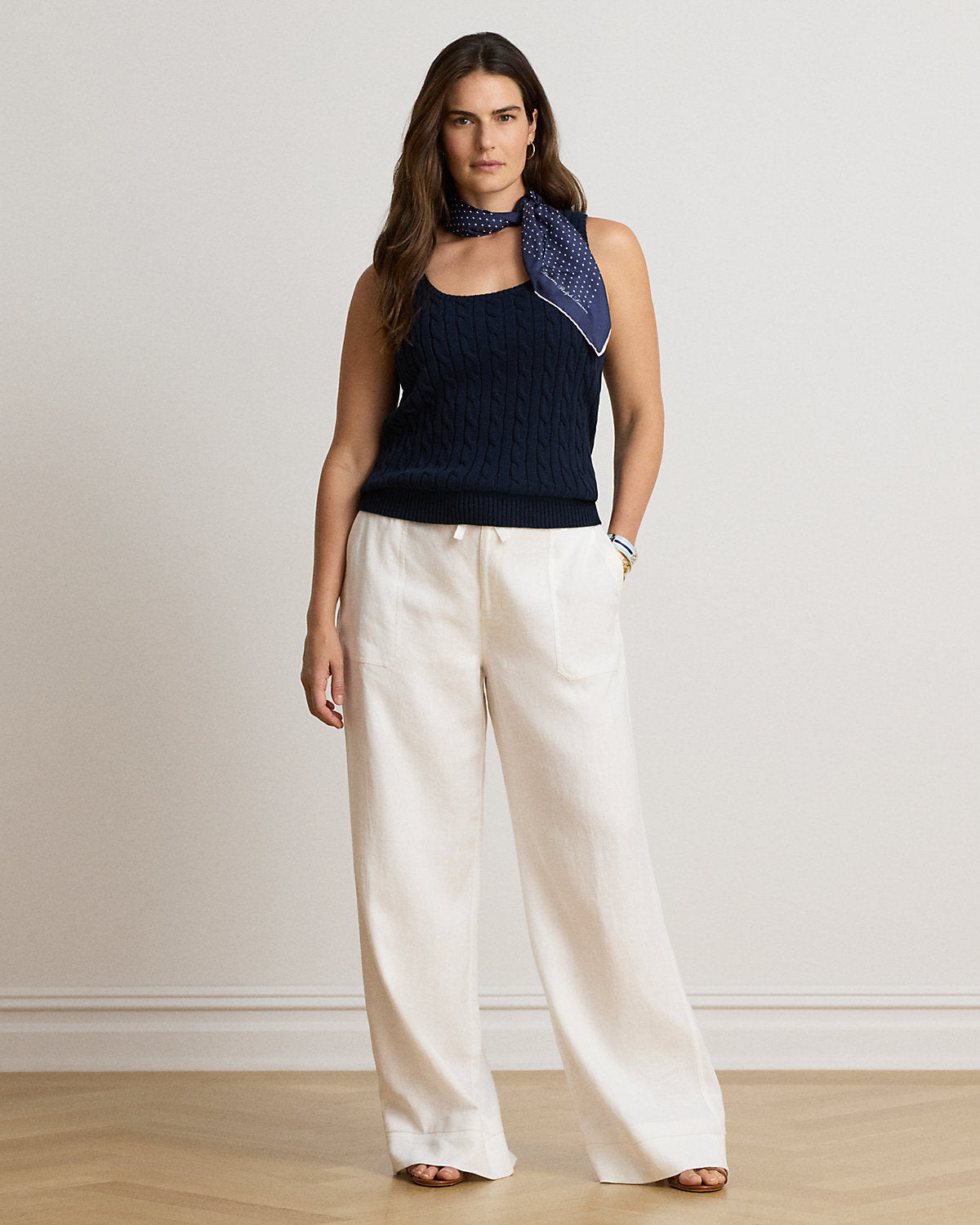 Linen Wide-Leg Pant