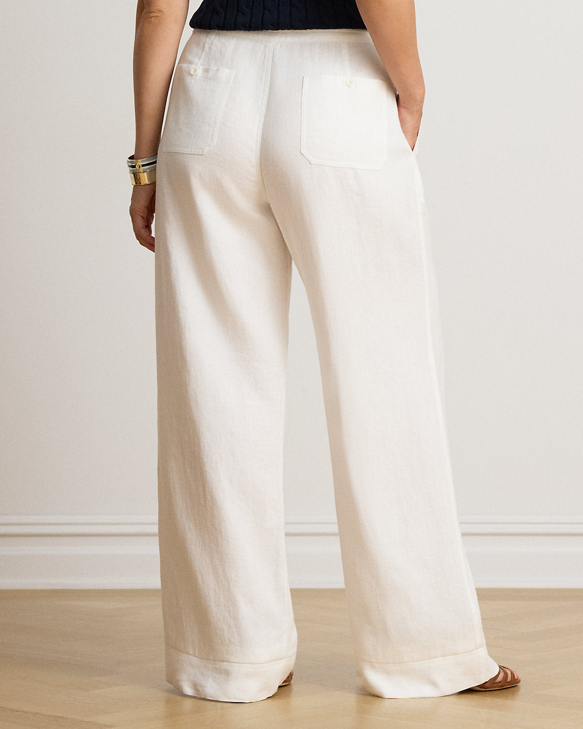 Linen Wide-Leg Pant