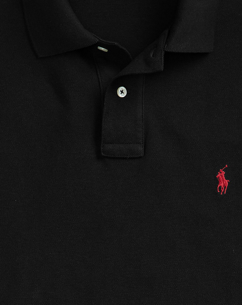 The Iconic Mesh Polo Shirt Black/Red