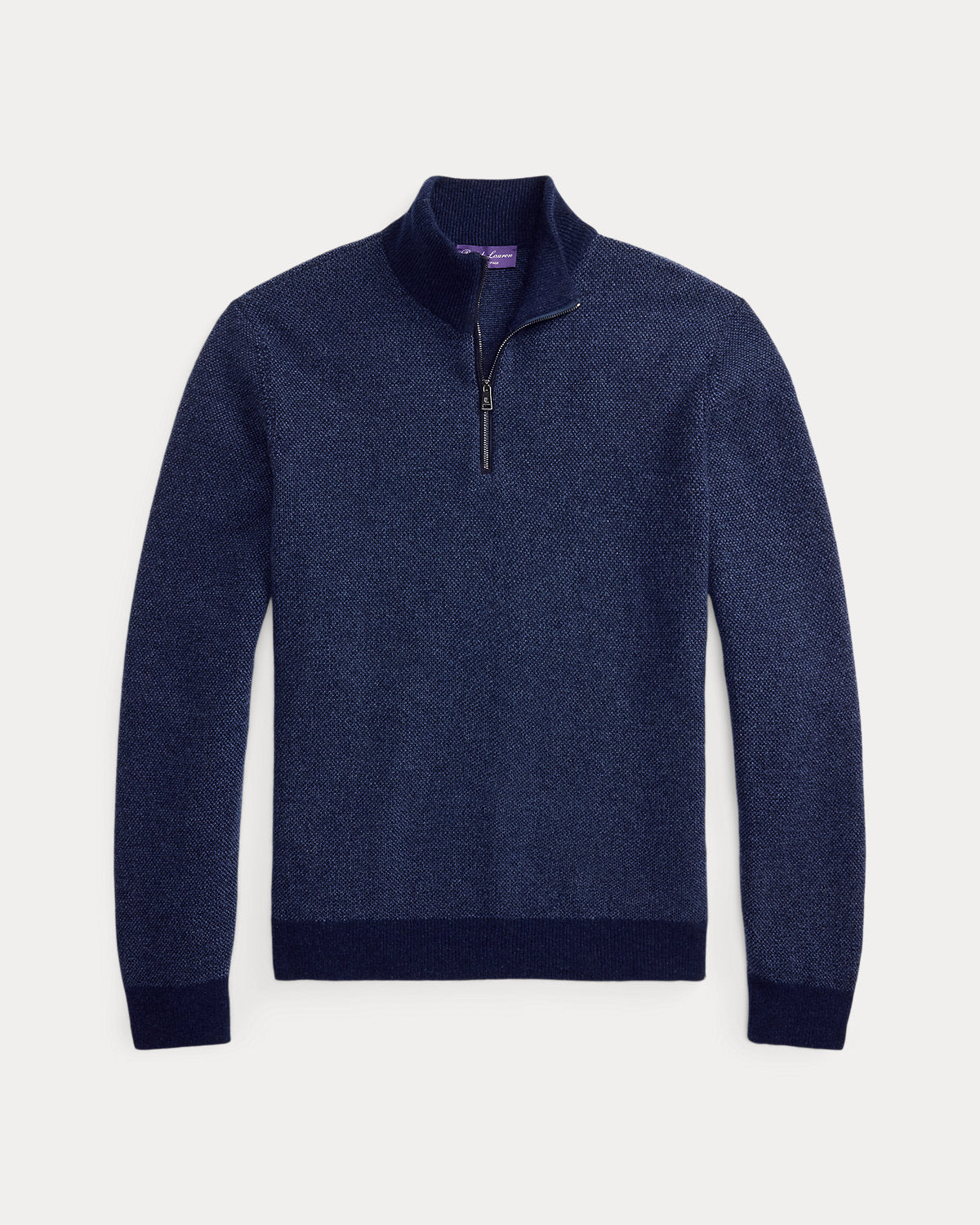 Cashmere Birdseye Quarter-Zip Sweater