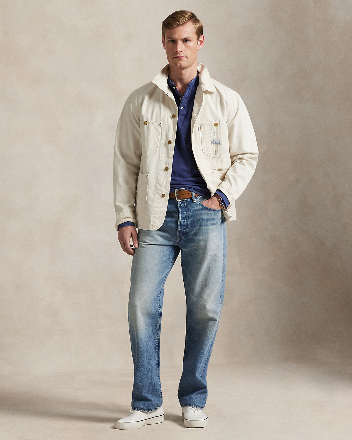 Slub Jersey Henley Shirt
