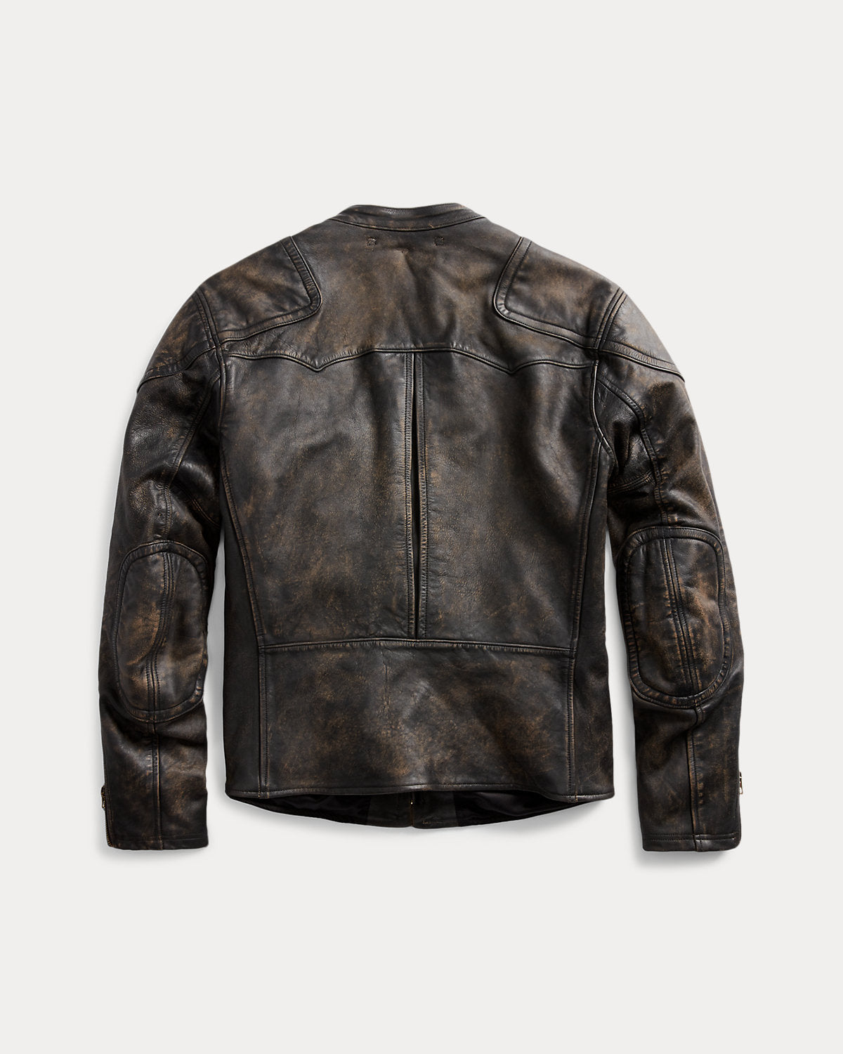 Slim Fit Leather Moto Jacket