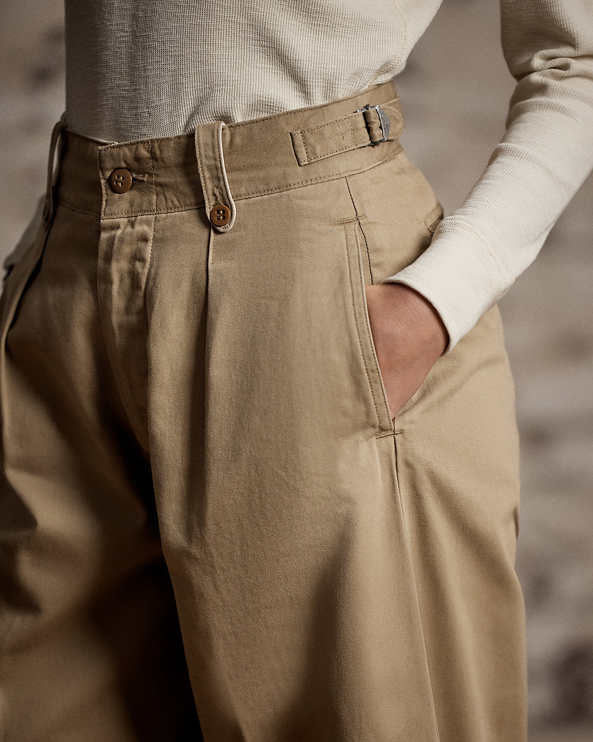 Cropped Cotton Wide-Leg Pant