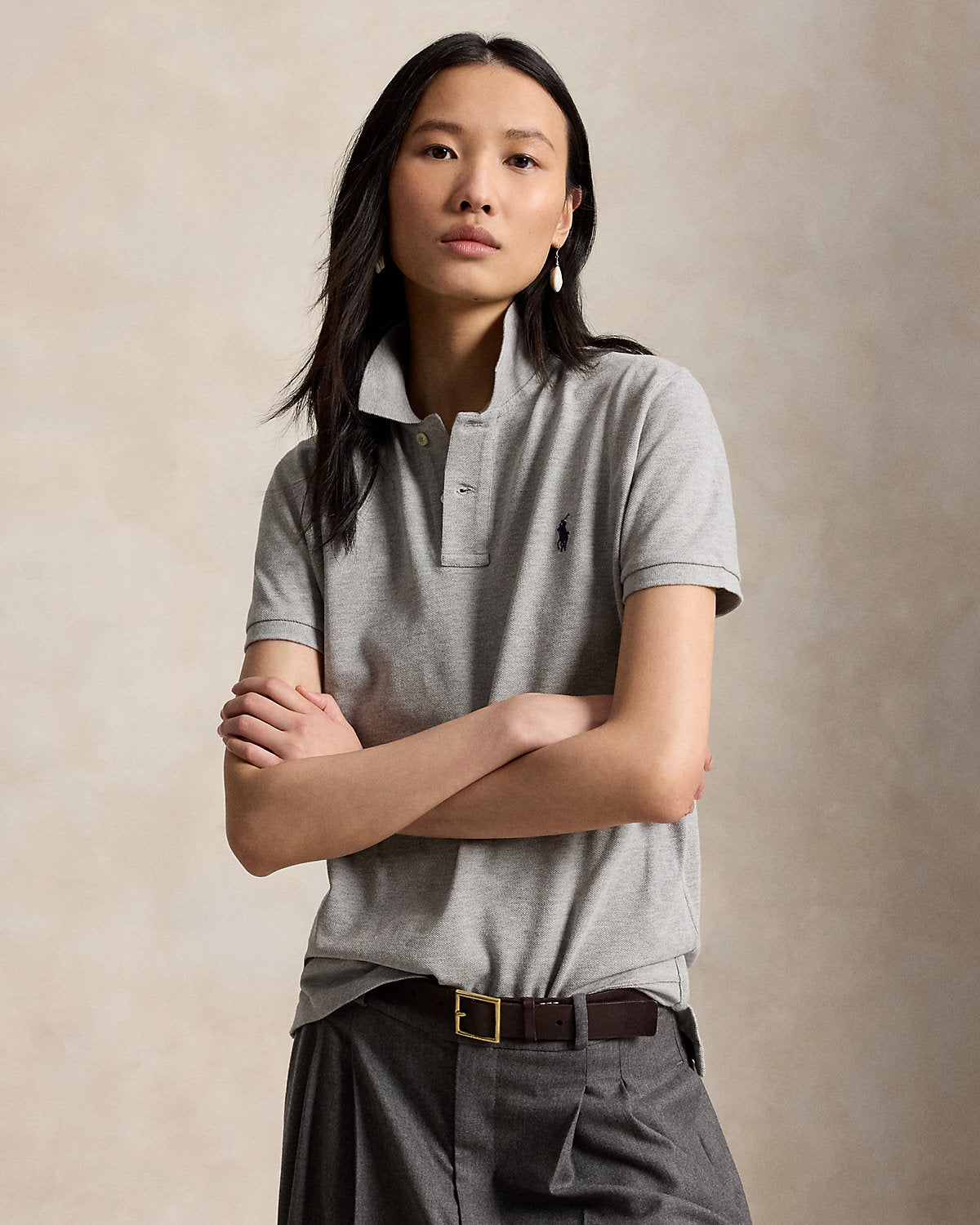 The Iconic Classic Fit Mesh Polo Shirt