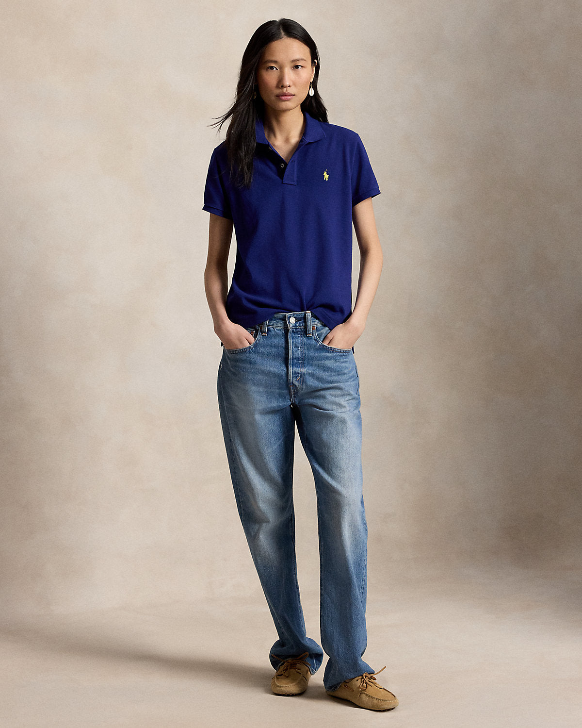 The Iconic Classic Fit Mesh Polo Shirt
