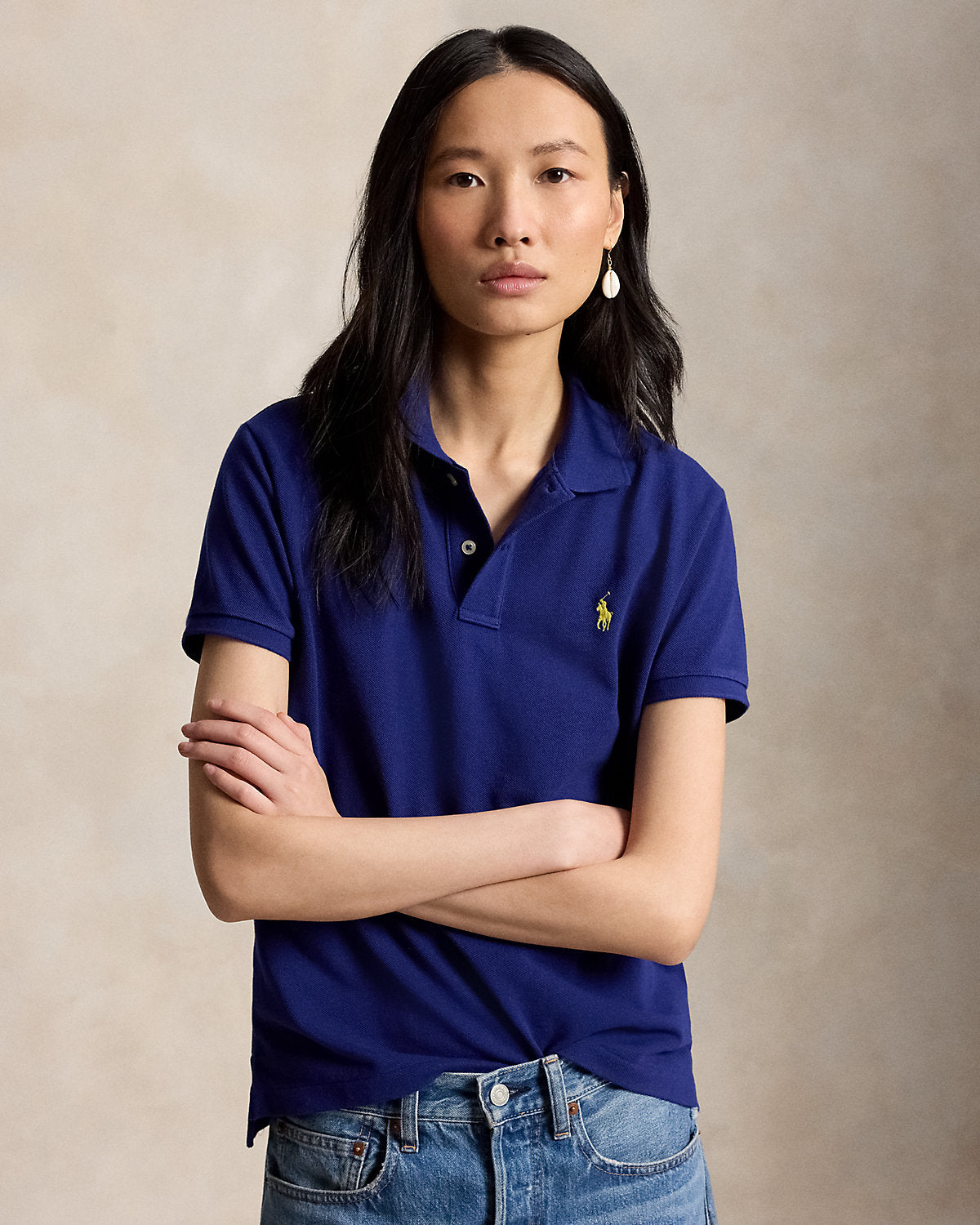 The Iconic Classic Fit Mesh Polo Shirt