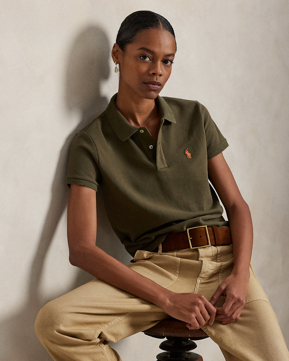 The Iconic Classic Fit Mesh Polo Shirt