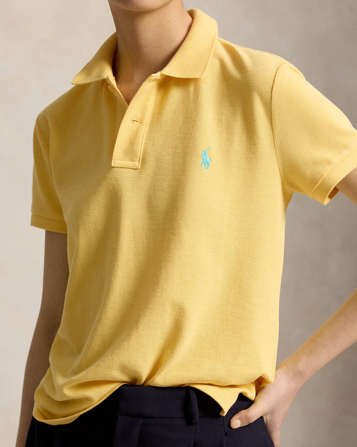 The Iconic Classic Fit Mesh Polo Shirt