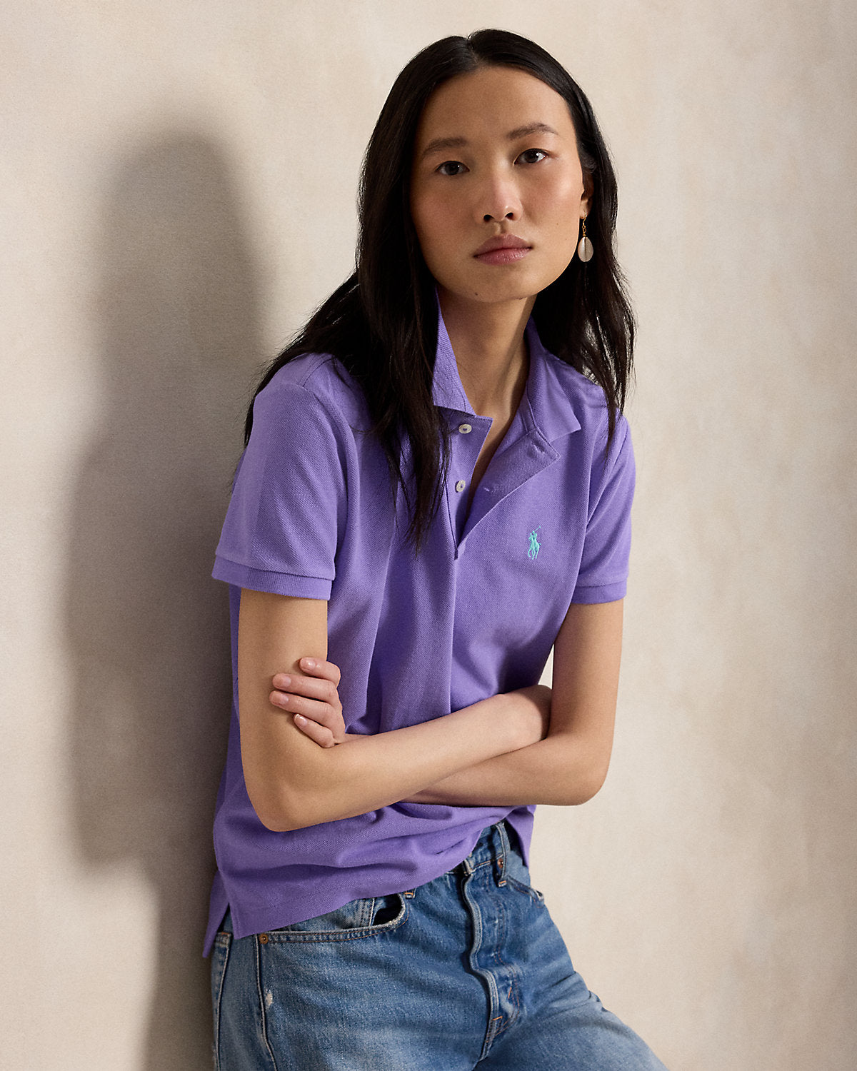 The Iconic Classic Fit Mesh Polo Shirt