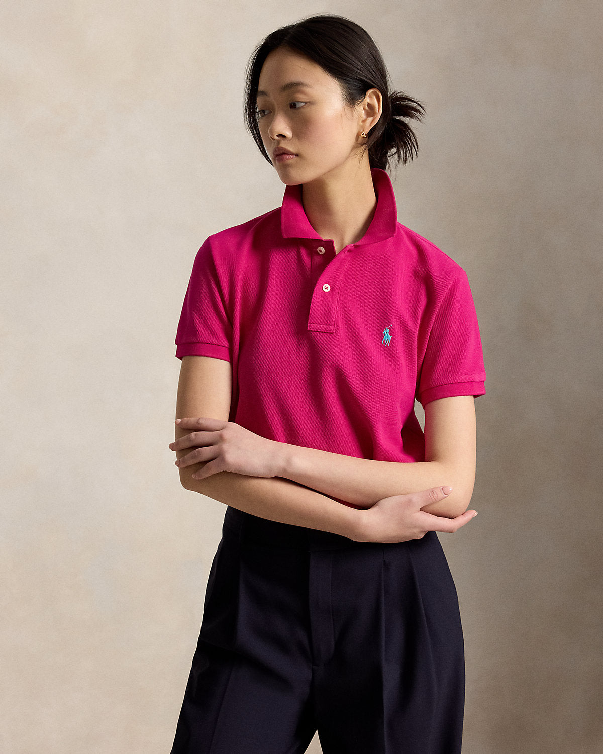 The Iconic Classic Fit Mesh Polo Shirt