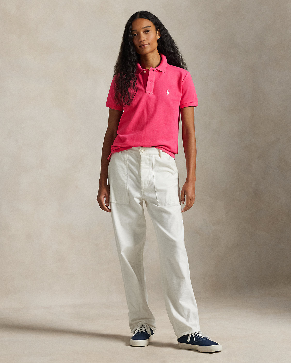 The Iconic Classic Fit Mesh Polo Shirt