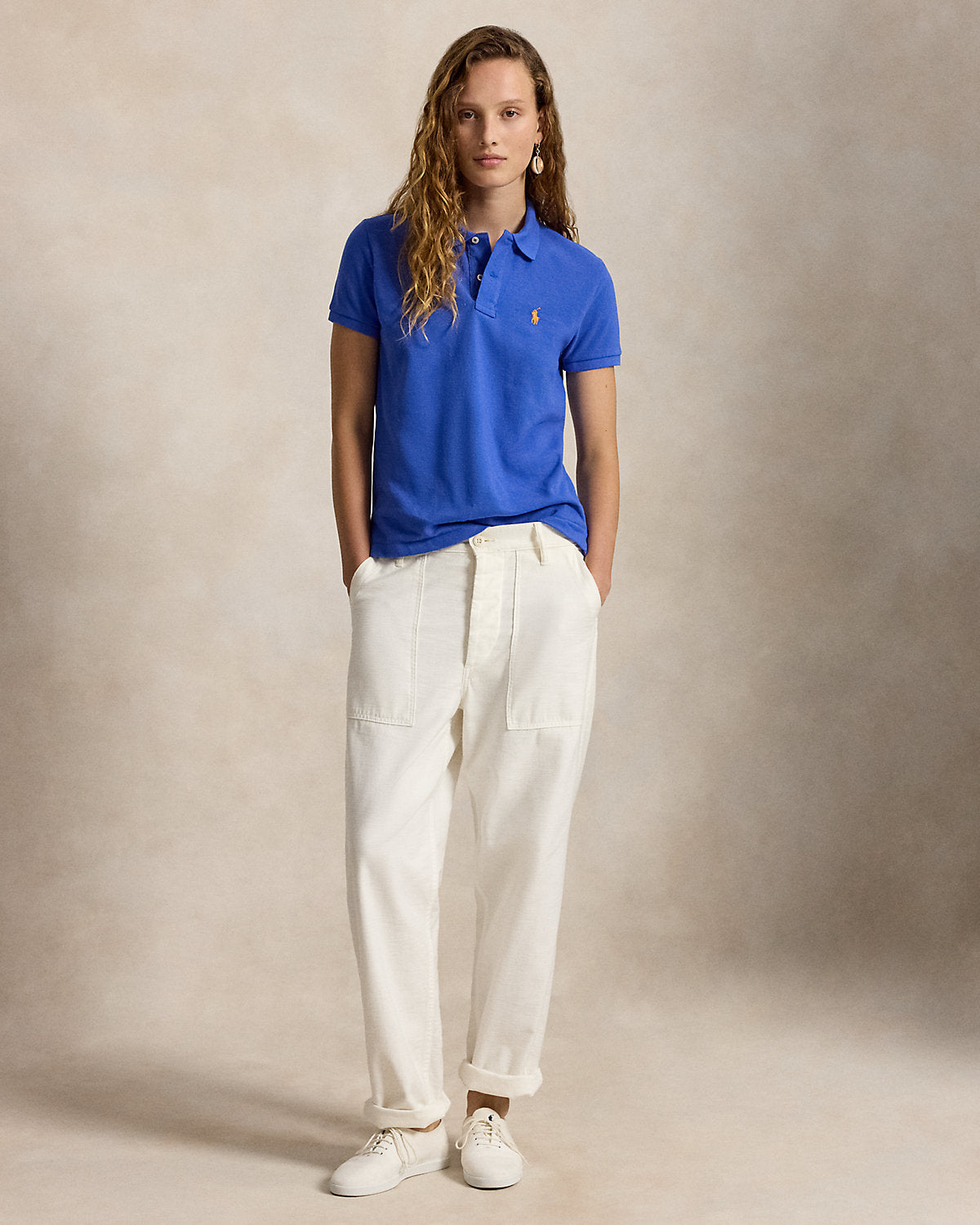 The Iconic Classic Fit Mesh Polo Shirt
