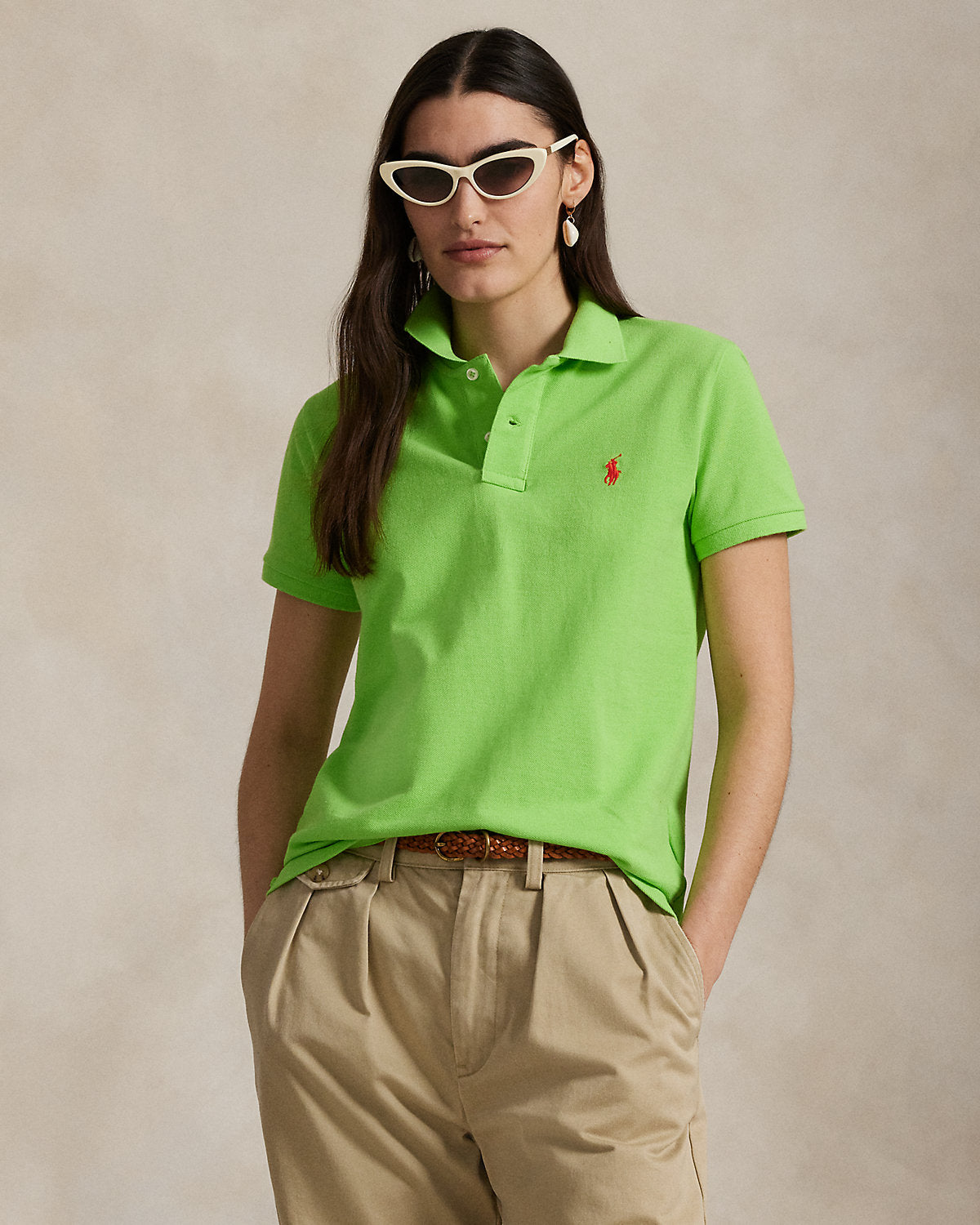 The Iconic Classic Fit Mesh Polo Shirt