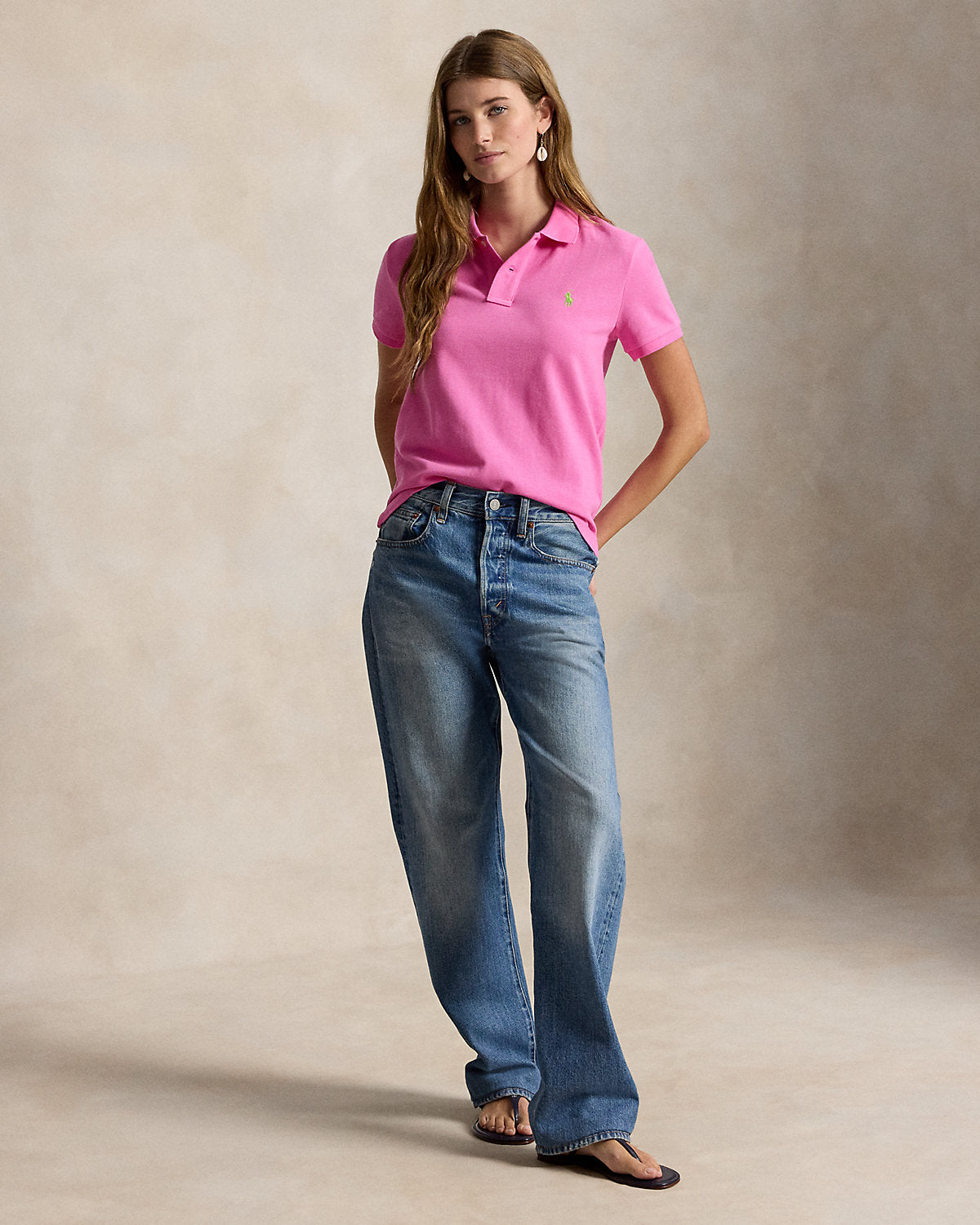 The Iconic Classic Fit Mesh Polo Shirt