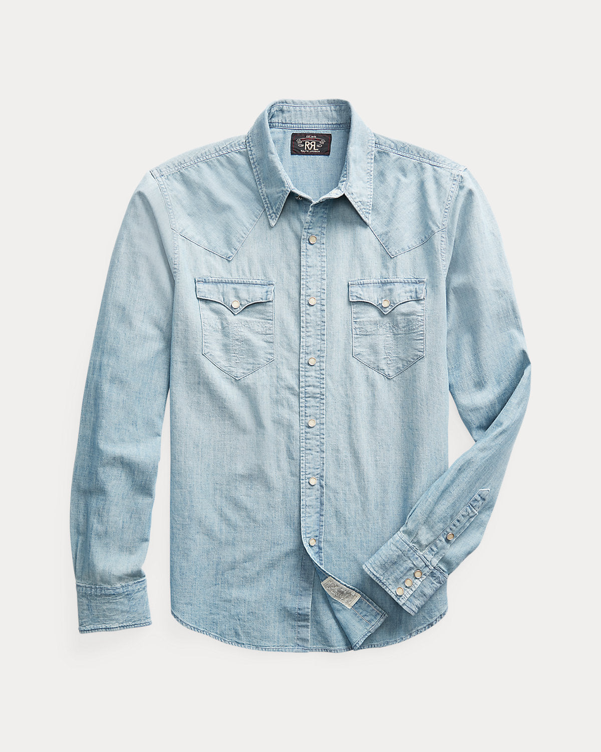 Slim Fit Chambray Western Shirt