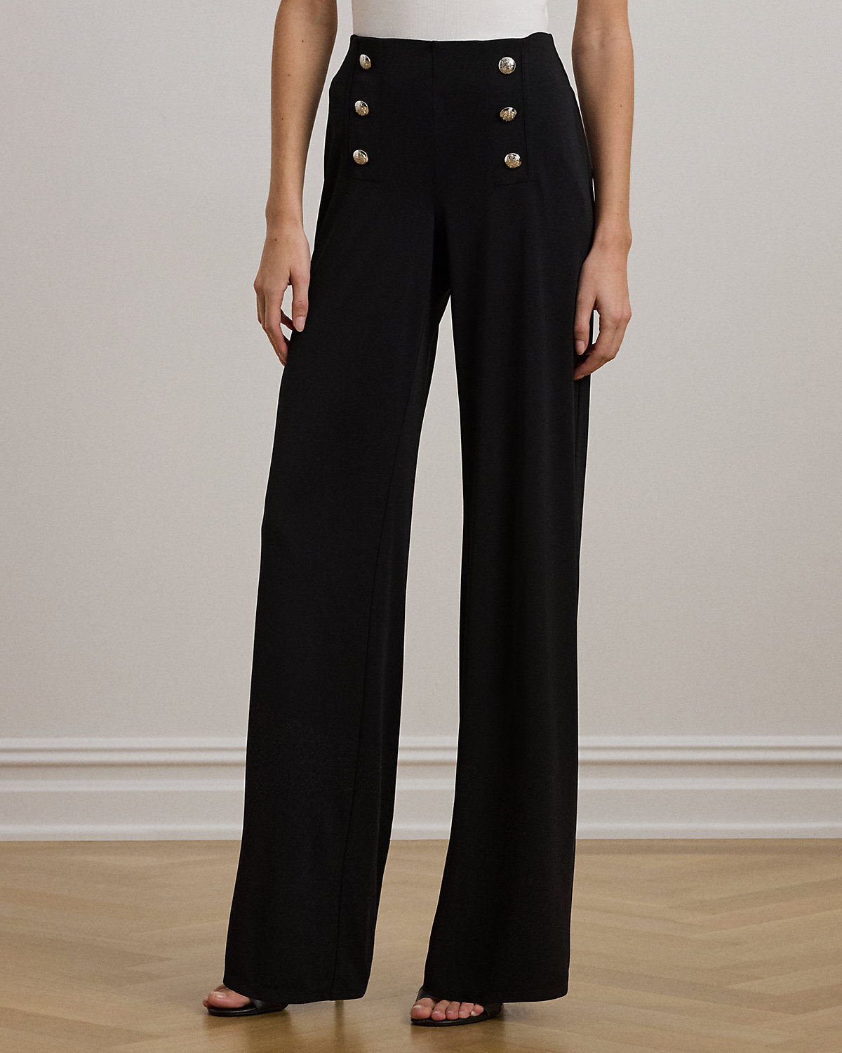 Stretch Jersey Wide-Leg Pant