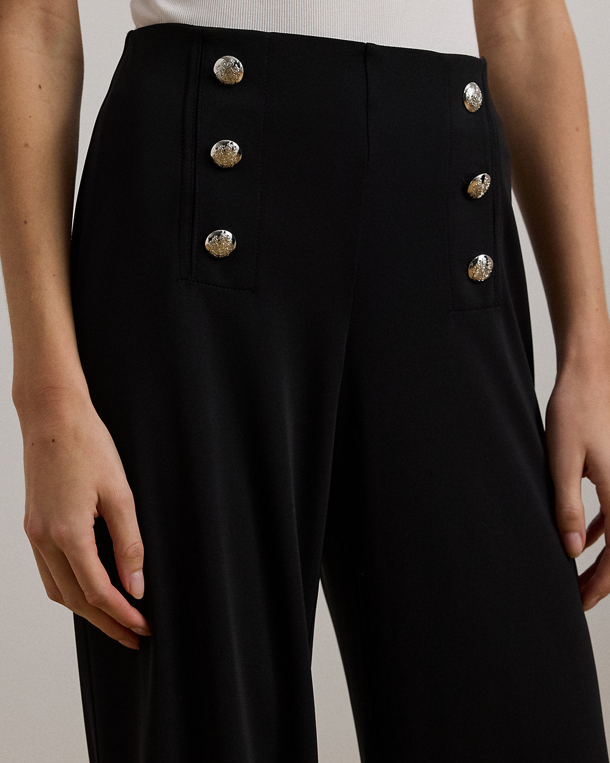 Stretch Jersey Wide-Leg Pant