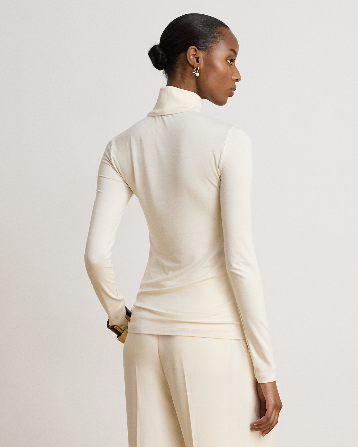 Stretch Jersey Turtleneck