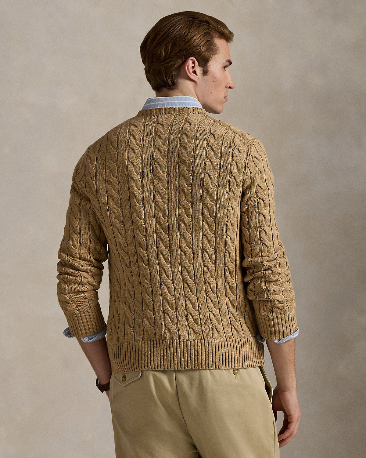 Cable-Knit Cotton Sweater