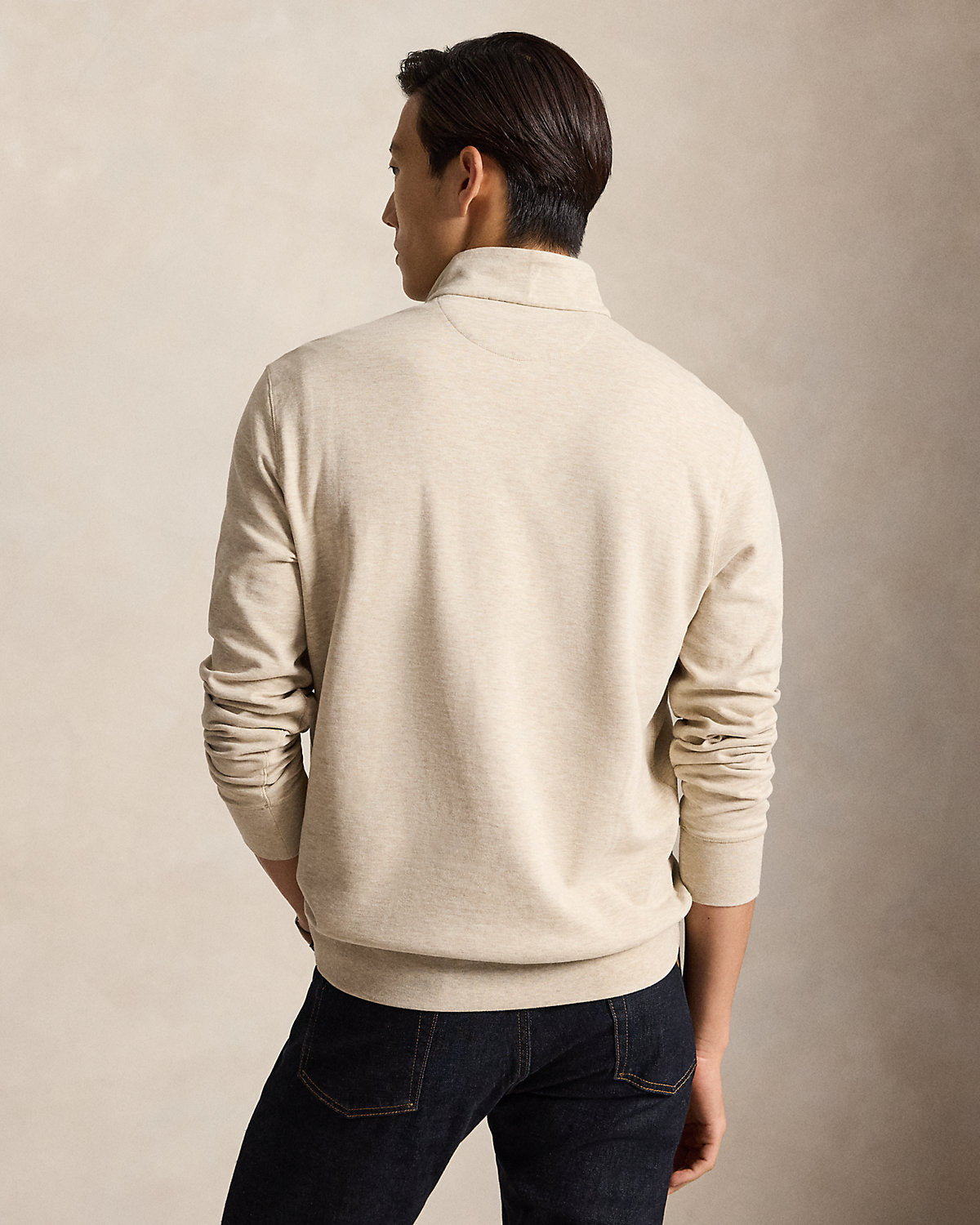 Luxury Jersey Quarter-Zip Pullover