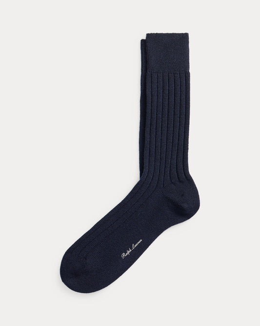 Ribbed Cashmere-Blend Dress Socks
