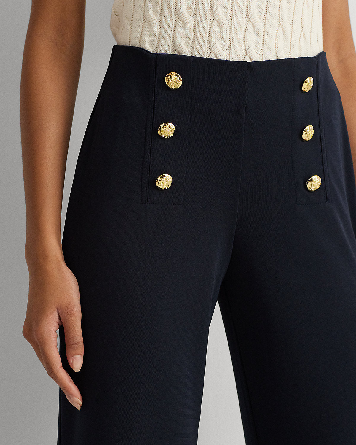 Stretch Jersey Wide-Leg Pant