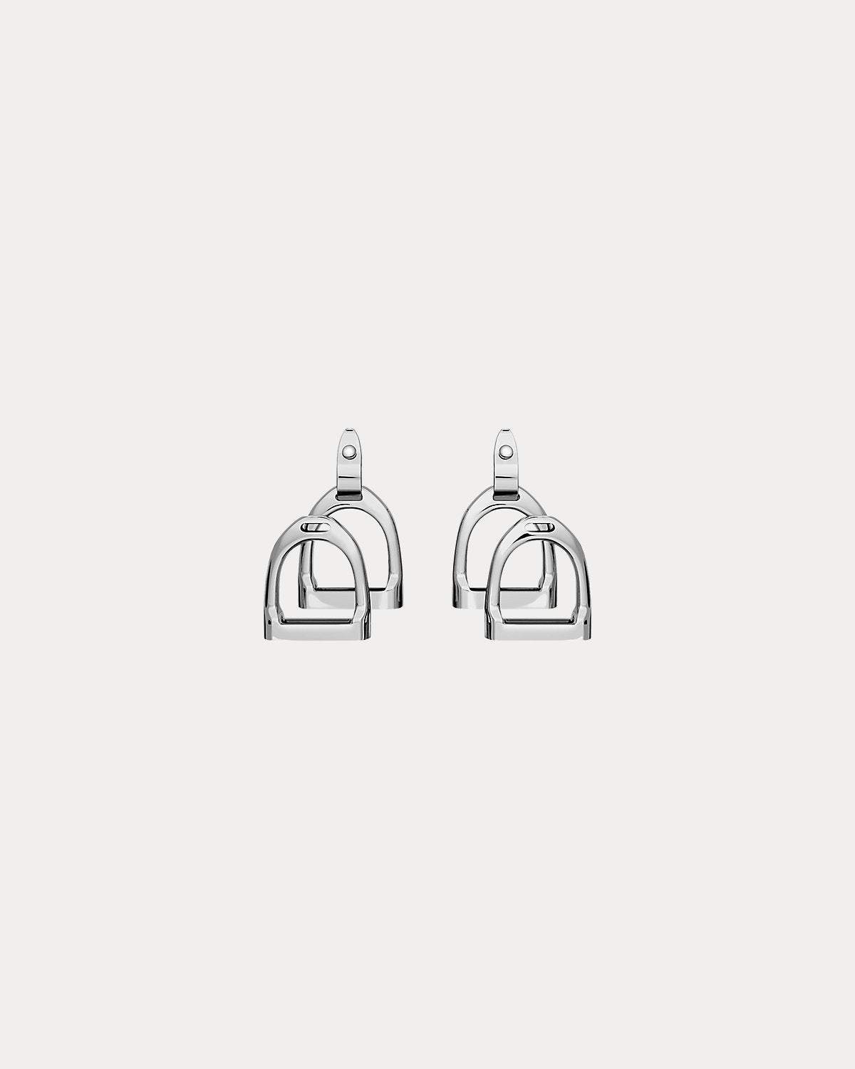Sterling Silver Double-Stirrup Earrings