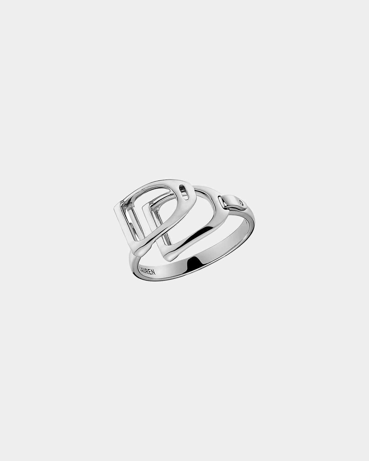 Sterling Silver Double-Stirrup Ring