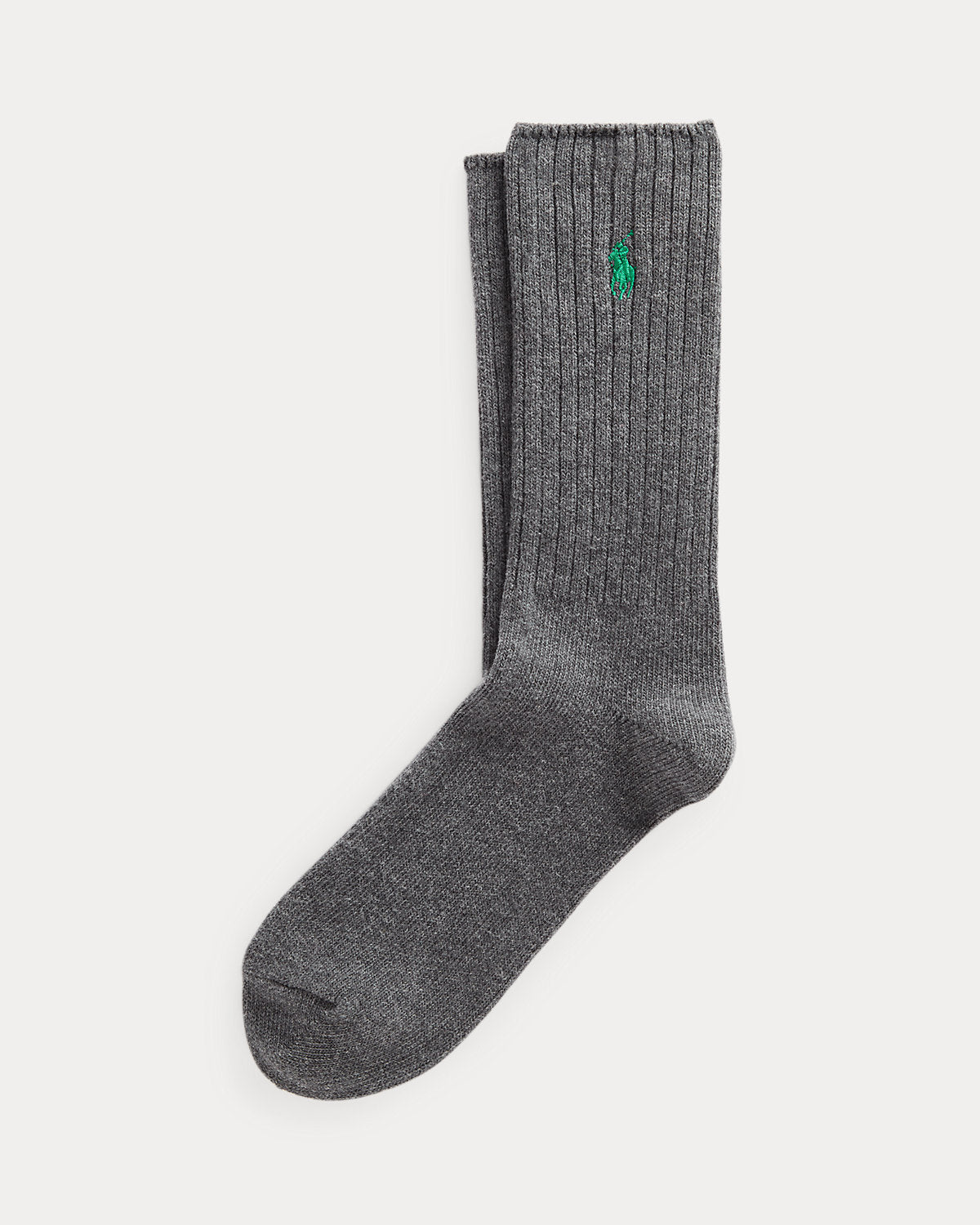 Signature Pony Cotton-Blend Crew Socks