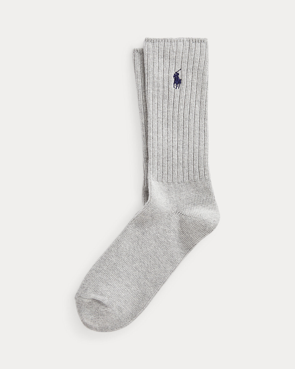 Signature Pony Cotton-Blend Crew Socks