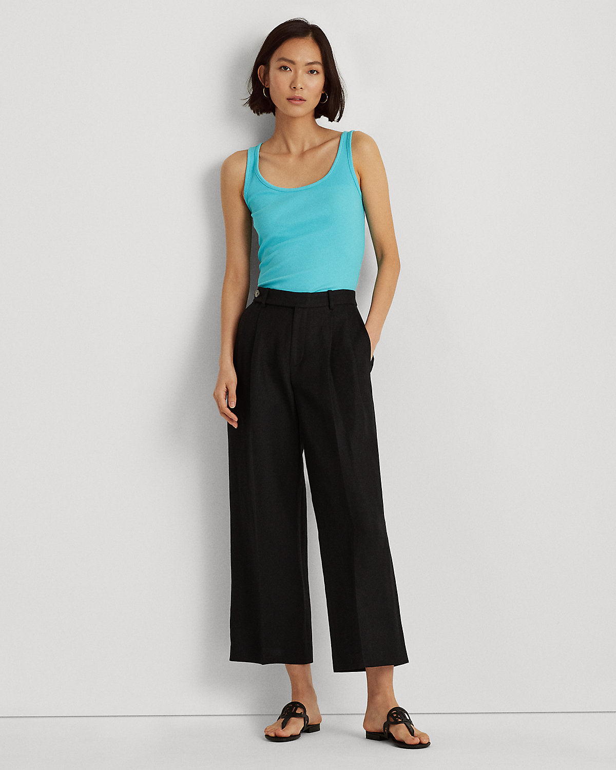Stretch Cotton Tank Top