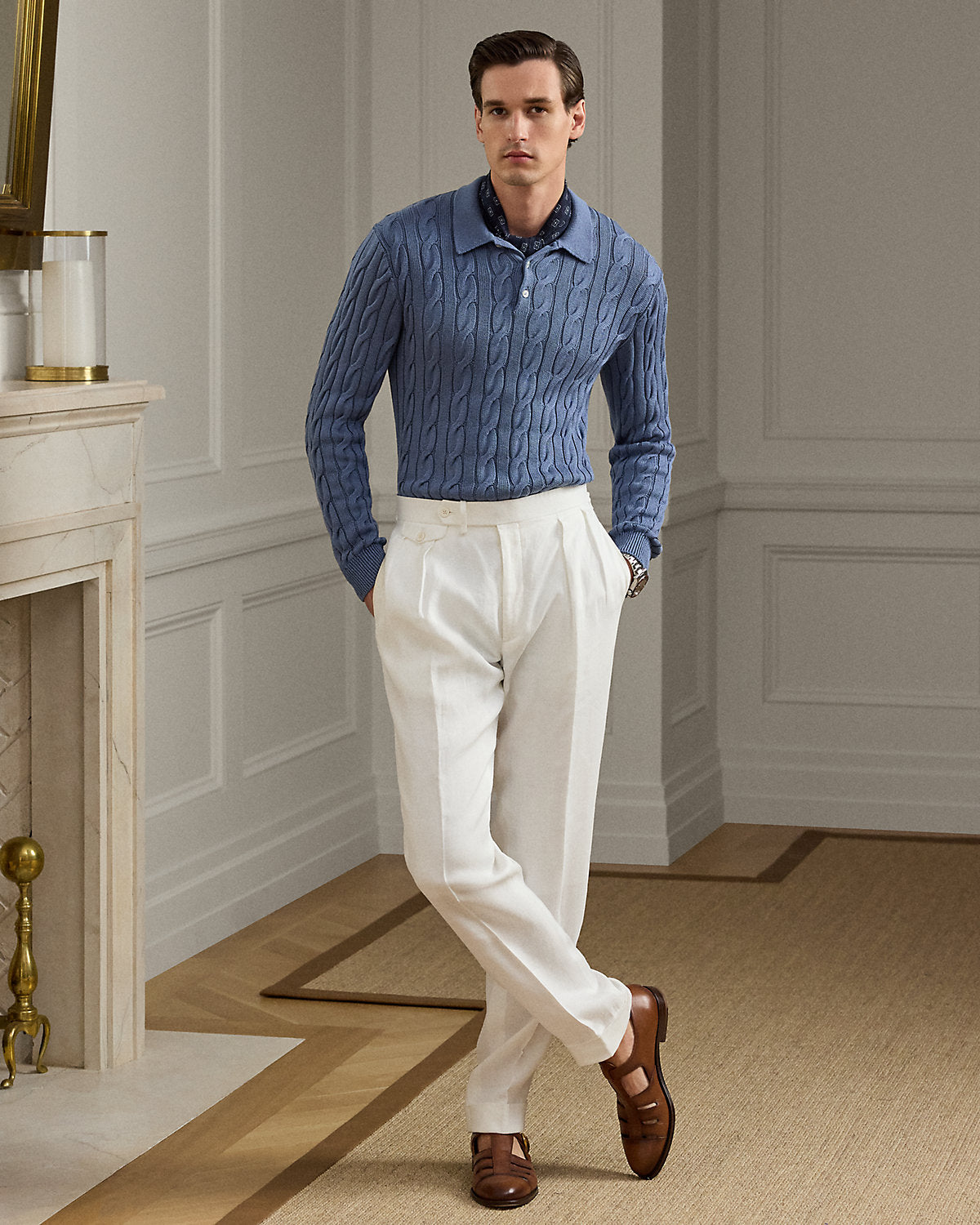 Gregory Hand-Tailored Linen Trouser