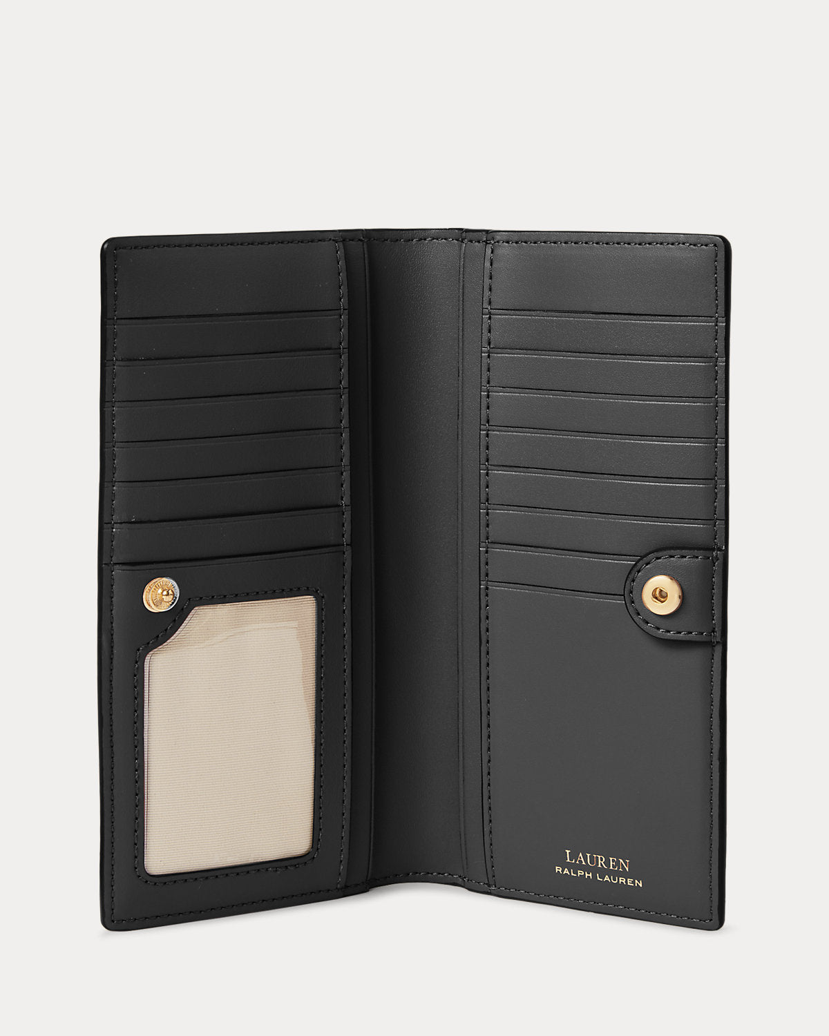 Crosshatch Leather Slim Wallet