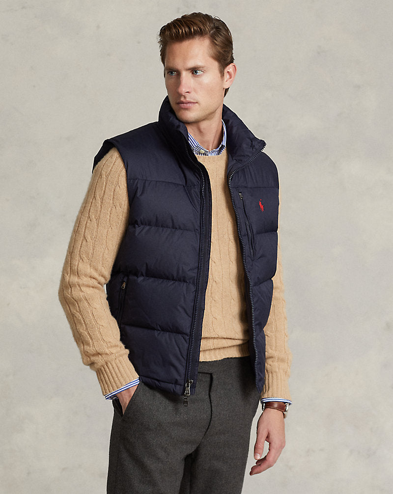 The Gorham Down Gilet Collection Navy