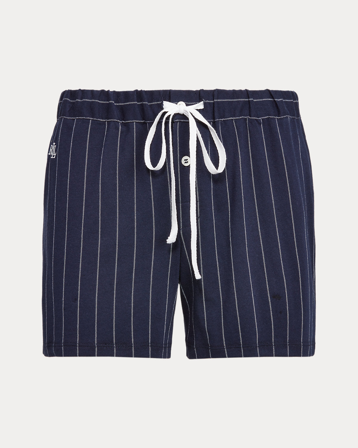 Striped Cotton-Blend Sleep Short